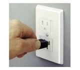 Safe Plate Outlet Cover, Standard Style Colors: Almond