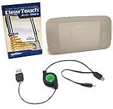Nokia N800 FlexiSkin Starter Kit (ClearTouch Crystal, Frosted Clear)