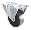 Industrial Grade 1UKX9 Rigid Caster, 3 In, 250 Lb, Semi Steel