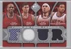 2009-10 SP Game Used 4 on 4 Fabrics #FFNETTOR - Josh Boone/Brook Lopez/Chris Douglas-Roberts/Vince C