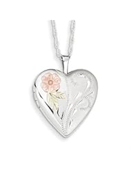 Genuine IceCarats Designer Jewelry Gift Sterling Silver W/ 12K Accents Black Hills Locket
