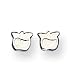 Sterling Silver Apple Mini Earrings