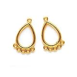 22K Gold Vermeil Sleek Drop Chandelier Earrings 21mm