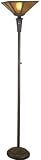 Hacienda Collection Unique Neck-Deco Mica Torchiere Floor Lamp