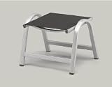 Eigenschaften KETTLER  / BASIC, Hocker, Alu mit Textilbezug, silber/anthrazit, KETTLER