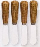 Set of 4 Hampton Wicker Spreaders 04 329