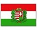 Flagge 90 x 150 : Ungarn mit Wappen