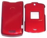 Motorola V3/ V3C Razr Razor Clip Shell Protective Hard Case Cover Skin - Solid Red