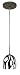 Besa Lighting 1BT-171244-BR Bronze Mimi II Contemporary / Modern Single Light Pendant with Orca Glass from the Mimi II Collection