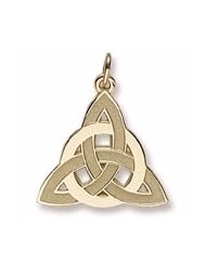 Rembrandt Charms, Celtic Circle of Life Charm in Solid Sterling Silver or Gold