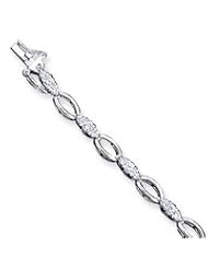 Sterling Silver CZ Bracelet
