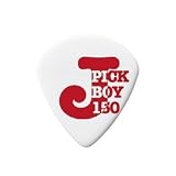 PickBoy J-Pick White Cellulose 1.50mm Pick 10-Pack