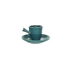 Fiesta Juniper Stick Handle Demitasse Cup and Saucer by 