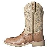 Ariat Childs 'Heritage Crepe' Western Boots - Light Brown, Cream and Natural by Ariat