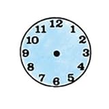 Small Clock Rubber Stamp: Time Teaching Aid