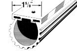 M-D Building Products Garage Door Bottom Almond 9' 87643