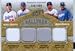 2009 Upper Deck BallPark Authentic Chad Billingsley, Russell Martin, Matt Kemp & Andreuw Jones Quad Game-Worn Jersey Card
