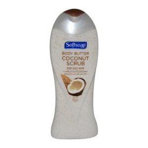 Softsoap Body Butter Coconut Scrub Body Wash 15 oz