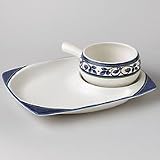 Pfaltzgraff Orleans Snack Tray/platter & Mug Set