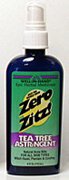 Zero Zitz! Tea Tree Formula Astringent - Natural Acne Blitz, 6 Oz,(Well In Hand Herbals)