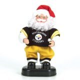 Pittsburgh Steelers 12" Rock and Roll Santa Plush Bear