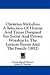 Books : Christian Melodies: A Selection Of Hymns And Tunes Designed For Social And Private Worship In The Lecture Room And The Family (1852)