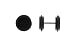 1 Pair Black Acrylic Fake Plugs - 16G Wire - 8mm