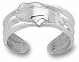 Denver Broncos NFL Sterling Silver Toe Ring - B0000DGMGR
