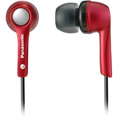 Panasonic RP-HJE240-R1 Noise Isolation Earphones (Red)