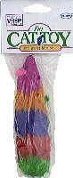Vo-Toys Multicolor Short Hair 4in Ferret Mouse Cat Toy