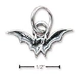 Sterling Silver Flying Bat Charm