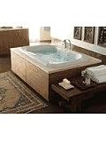 Jacuzzi EE20959 Bellavista 6 Whirlpool Bath with 2-Speed Motor, White