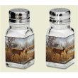 Salt and Pepper Shakers ~ Deer : Our Side of the River ~ Glass with Metal Top