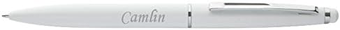 Personalized pen and touch screen pen (stylus) in paper box with text: Camlin (first name/surname/nickname)