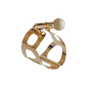 BG Tradition Gold-Lacquered Baritone Sax Ligature L60 by
