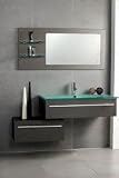 Modern Vanity Bathroom Cabinet, sink and mirror set 39