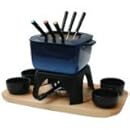 Swissmar Montblanc Meat Fondue, 15 piece, Blue