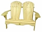 Outdoor Adirondack Loveseat - Cedar