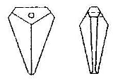 Swarovski Strass Arrow Tooth #8762-25