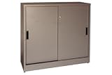 Sliding Door Storage Cabinet 36 X 18 X 30 Tan