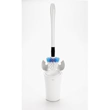 OXO Good Grips Round Toilet Brush and Canister, White