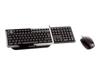 CHERRY INITIAL Desktop Kabel Tastatur optische Kabelmaus USB 5 Hotkeys black (DE) Preisvergleich
