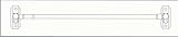 11 - 19 White Sash Curtain Rod