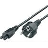equip e'quip Netzanschlusskabel Euro f�r Notebooks Netzkabel Euro / Stecker - CB-3 / Buchse 1.8 m schwarz