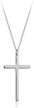 Popular Fashion Classic Italina Rigant Platinum Plated Cross Pendant Necklace for women By Eva Fs.