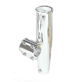 Lee s Clamp-On Rod Holder - Silver Aluminum - Horizontal Mount - Fits 1.900 O.D. Pipe