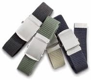 4170 Canvas Adjustable Web Belts-10 Colors- On Sale Until Dec 3rd! (BLACK)