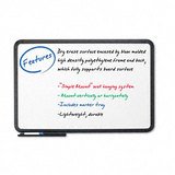 Iceberg Premium Dry-Erase Board, Coated Styrene, 48 X 36, White With Blk Frame