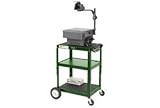 Green Big Wheel Steel Audio Visual & Instrument Cart