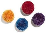 6 PACK WOOL POM POMS WITH CATNIP, Color: May Vary - Randomly Picked; Units Per Package: 4